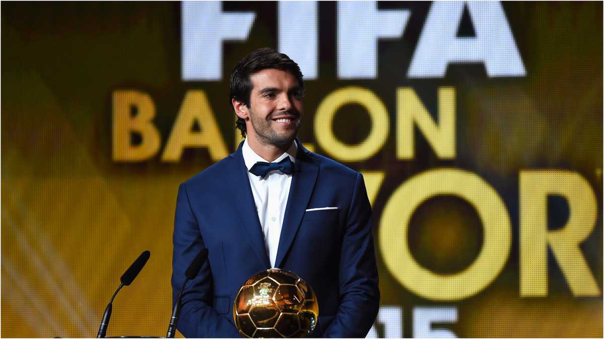 Ricardo Kaká durante la gala del Balón de Oro del 2015