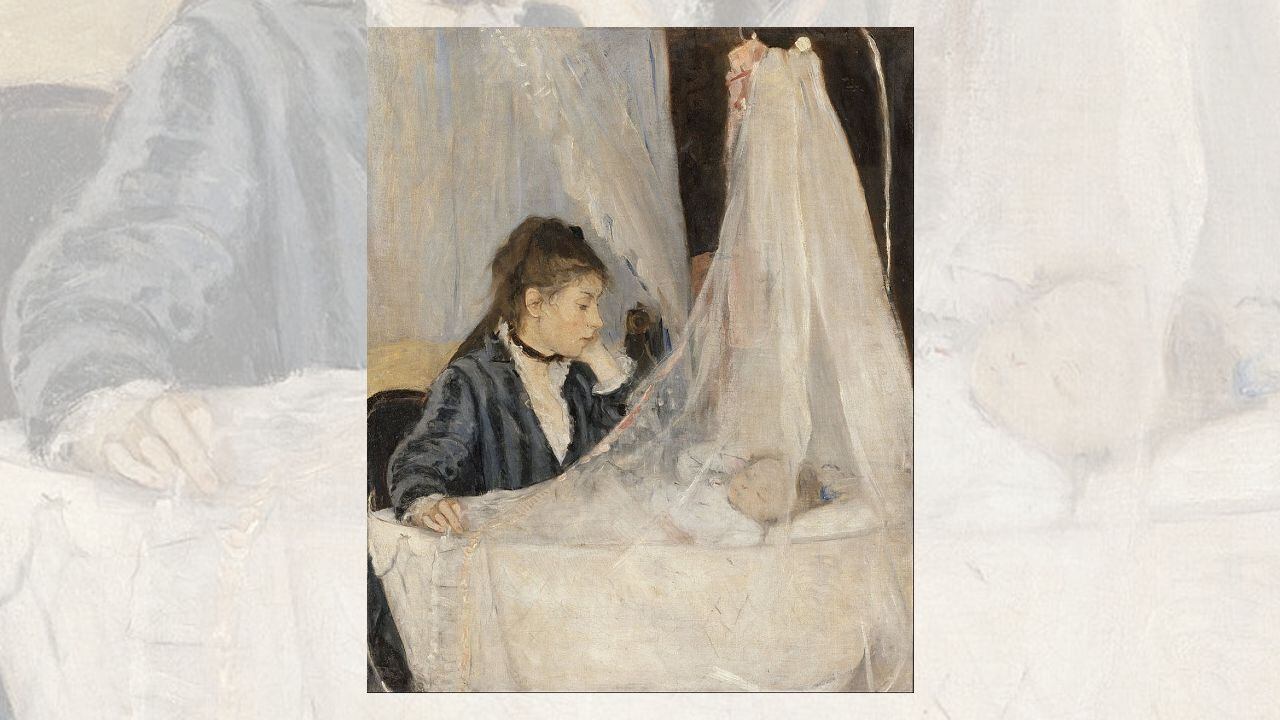 ‘La cuna’, de Berthe Morisot. Wikimedia Commons
