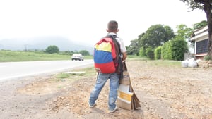 Niños migrantes venezolanos