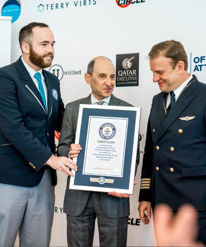The One More Orbit mission is registered in the @guinnessworldrecords as the fastest circumnavigation of Earth via both the geographic poles by aeroplane in 46 hrs 40 mins 22 secs.