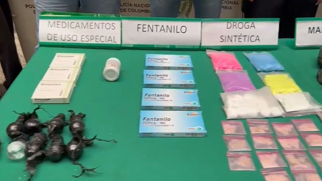 Operativo en Medellín contra el tráfico de drogas.