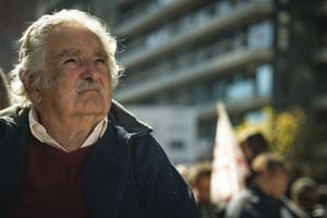 En un corto video, el expresidente Pepe Mujica envió mensaje a los colombianos de cara a las elecciones presidenciales. (Photo by Carlos Lebrato/Anadolu Agency via Getty Images)