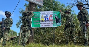 Ejército Nacional desmonta mensajes del Clan del Golfo en Antioquia.