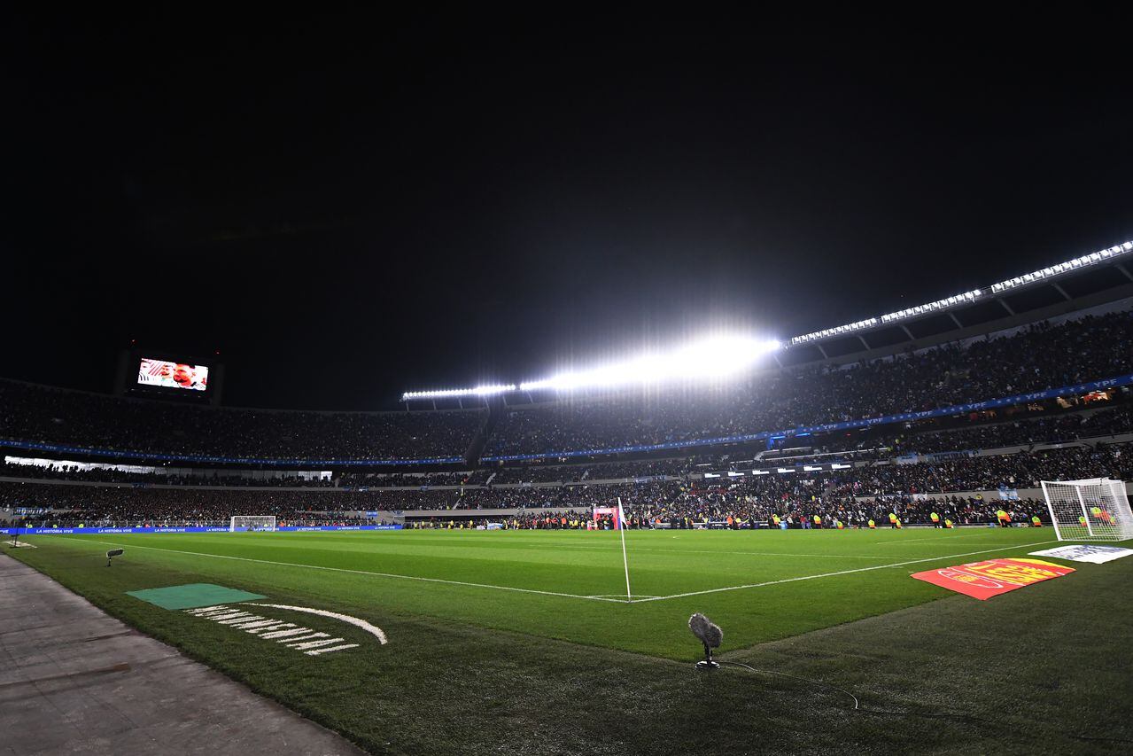 Vista general del estadio Monumental de Argentina.