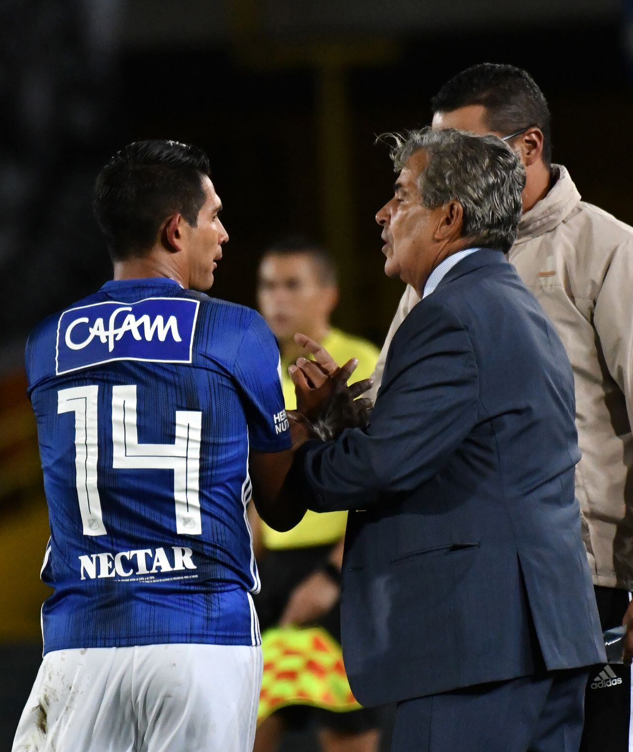 Jorge Luis Pinto y Mackalister Silva en Millonarios.
