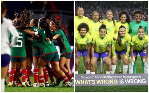 México y Brasil se enfrentan por un cupo en la final de la Copa Oro Femenina.