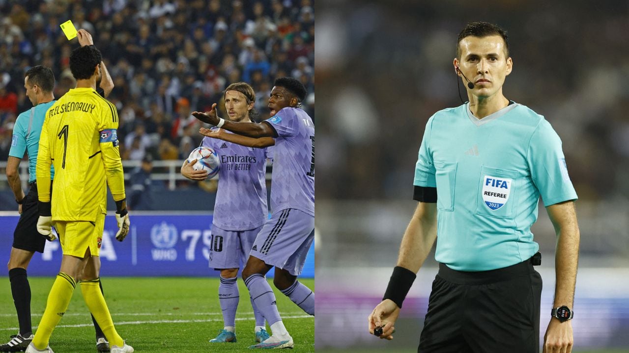 Andrés Matonte, árbitro en el Real Madrid vs. Al-Ahly. Foto: REUTERS/Andrew Boyers//REUTERS/Susana Vera