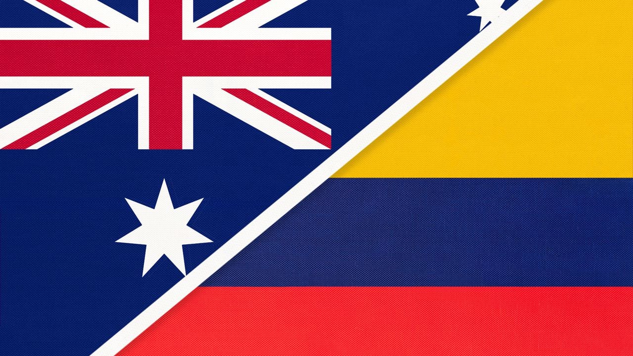 Bandera Australia / Colombia