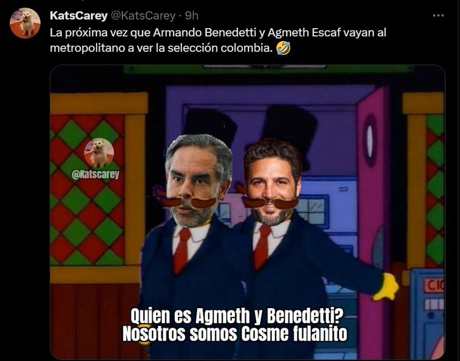 Meme contra Agmeth Escaf y Armando Benedetti.