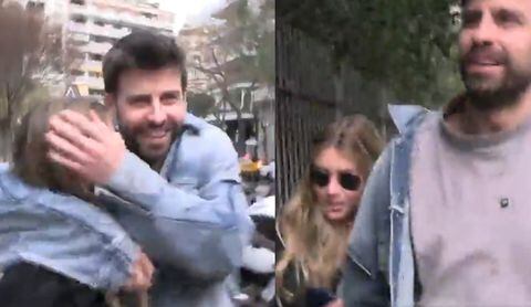 La joven se dio un fuerte golpe mientras caminaba con el exfutbolista por las calles de Barcelona.