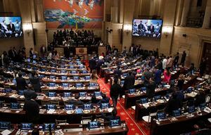 Cámara de Representantes  segundo año legislativo del Congreso de la República.