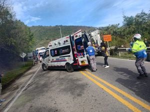 Accidente vía Bucaramanga - Cúcuta.