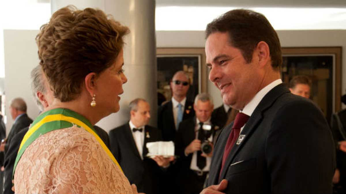 Dilma Rousseff y Germán Vargas Lleras conversaron por unos minutos. 