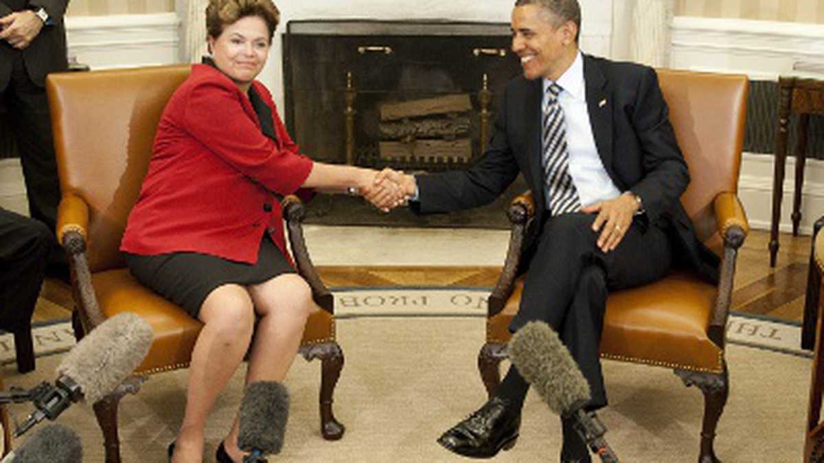 Dilma Rousseff y Barack Obama, durante la reunión bilateral. 