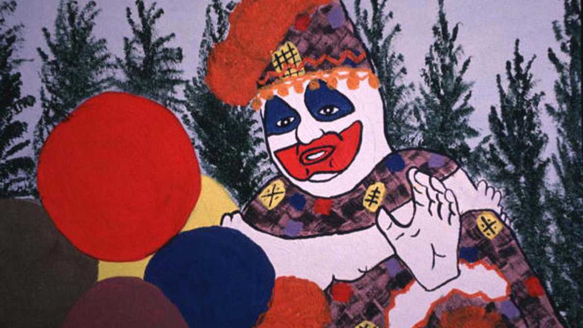 Pintura original de John Wayne Gacy - 'Pogo the Clown'.