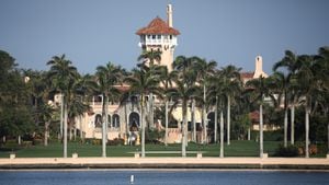 FILE PHOTO: Former U.S. President Donald Trump's Mar-a-Lago resort is seen in Palm Beach, Florida, U.S., February 8, 2021. REUTERS/Marco Bello/File Photo
