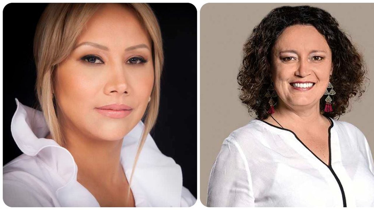 Las senadoras Sandra Ortiz y Angélica Lozano