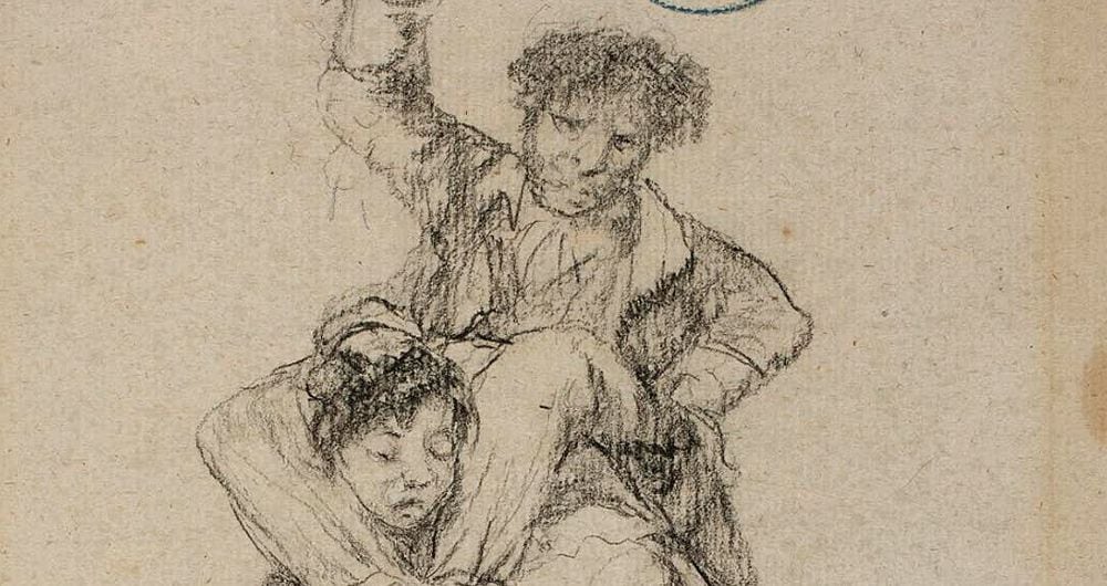 Con el dibujo titulado Mal Marido, el pintor denuncia la violencia machista.