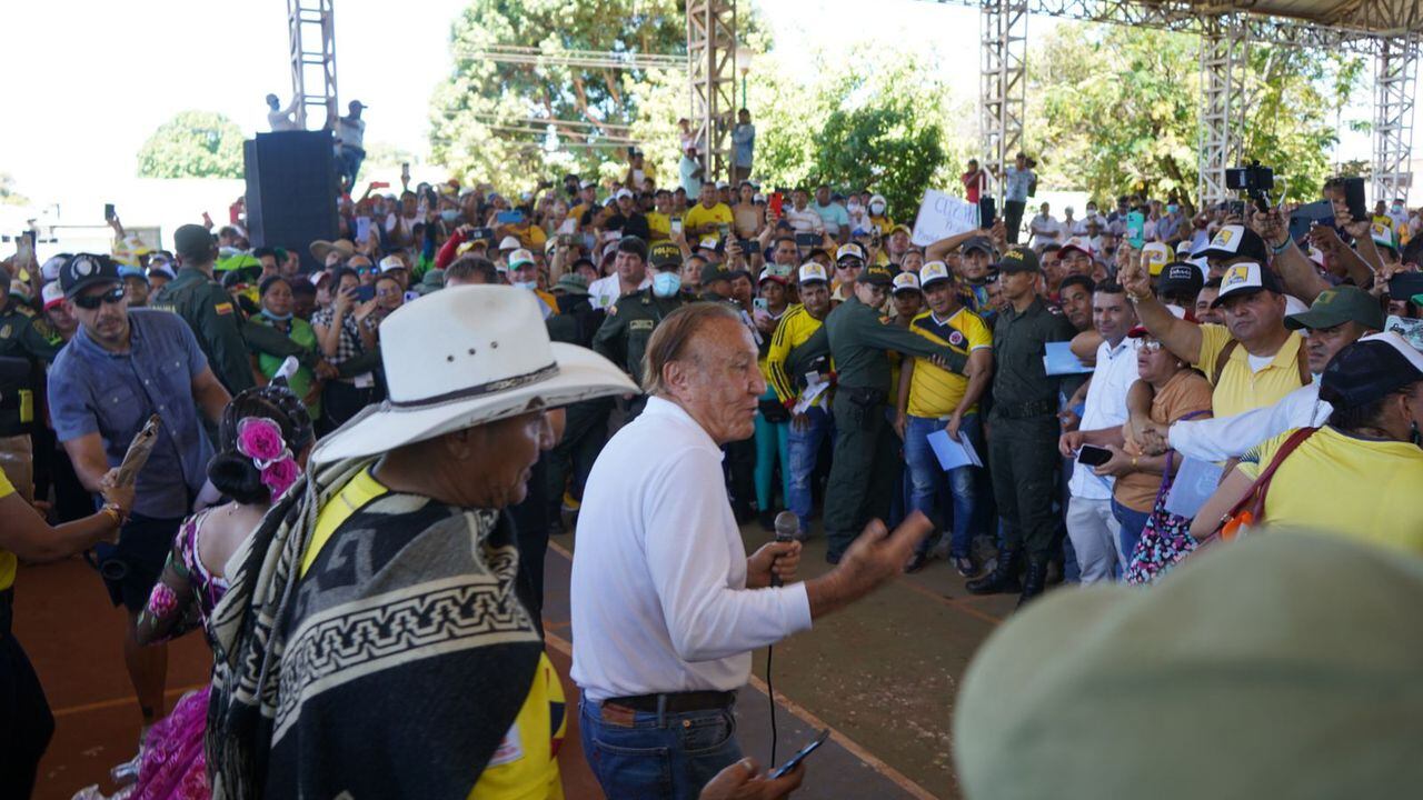 El candidato Rodolfo Hernández en Vichada