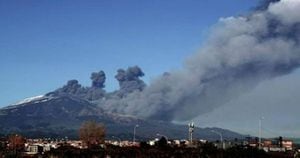 Volcán Etna, en Italia