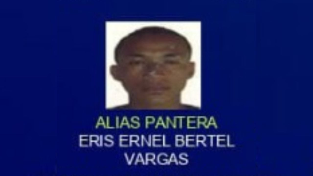 Eris Ernel Bertel Vargas, alias, Pantera, del Clan del Golfo