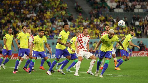 Imagen del partido Brasil vs. Croacia por los cuartos de final del Mundial 2022.