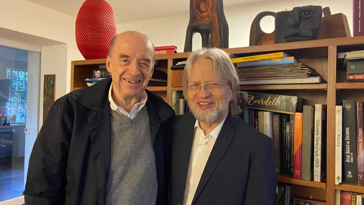 Álvaro Leyva y Antanas Mockus estuvieron reunidos este fin de semana en Bogotá.