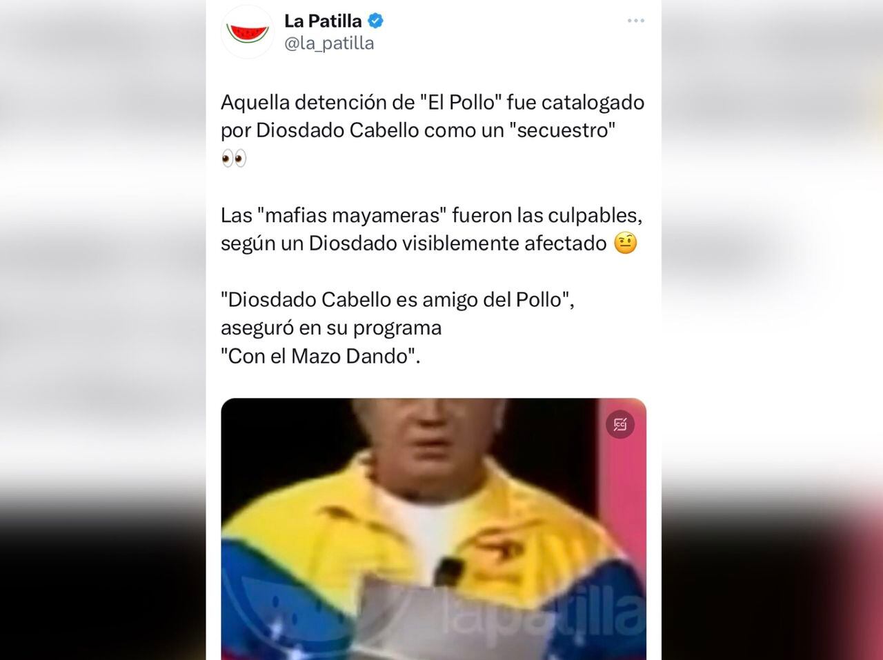 Por su parte Diosdado Cabello dijo que el caso del militar venezolano fue un secuestro: “Ese es el término. Fue secuestrado por el Gobierno holandés, por las autoridades holandesas en Aruba. Un compañero que tiene inmunidad diplomática”.