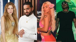 Shakira, Maluma, Karol G y Feid