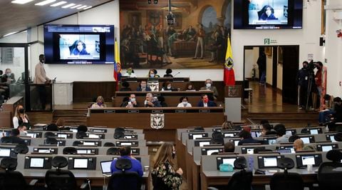 Concejo de Bogotá votación  para rescatar el sistema  de Transmilenio llamado por la alcaldía “rescate social”
Luis Ernesto Gómez
Bogota julio 27 del 2021
Foto Guillermo Torres Reina / Semana