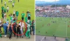 Mayer Candelo fue increpado por los hinchas del Deportivo Cali.