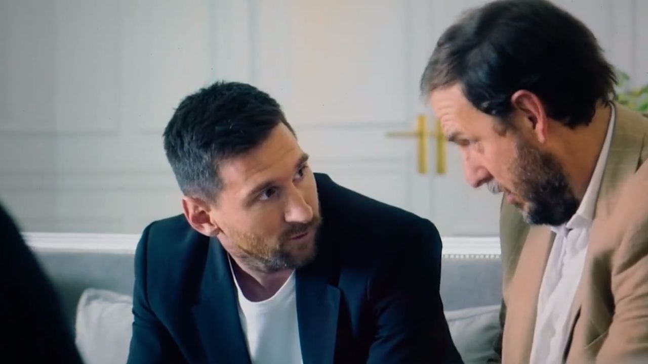 Messi y Andrés Parra compartiendo escena en 'Los Protectores'