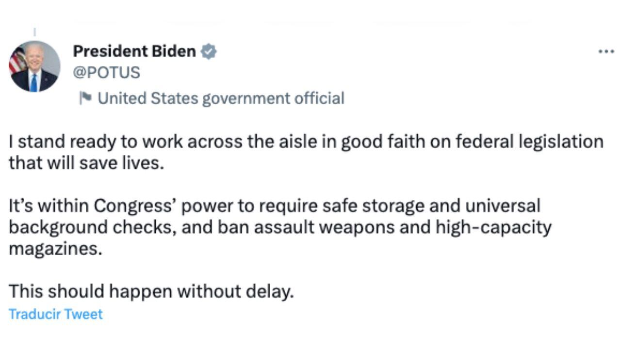 El presidente Joe Biden busca regular las armas en Estados Unidos