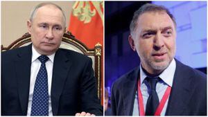 La economía de Rusia se contrajo cerca del 2,1 %. A la izquierda el presidente, Vladimir Putin, y a la derecha el oligarca ruso Oleg Deripaska.