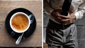 Beber café puede causar en algunas personas dolor de estómago, acidez y cólicos. Foto: Getty Images, montaje Semana.