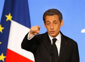 Nicolás Sarkozy, Presidente de Francia. 