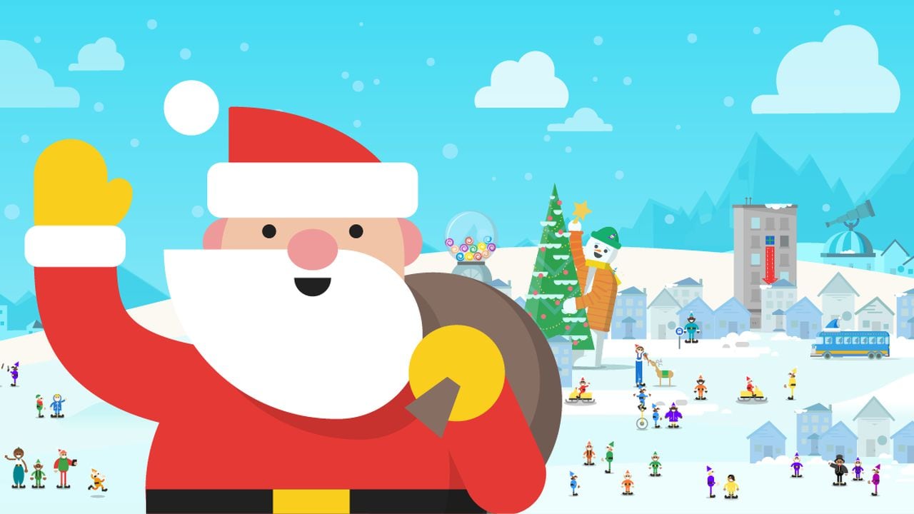 Google creó la herramienta de 'Santa Tracker', para mostrar el recorrido de Papá Noel durante la noche de Navidad.