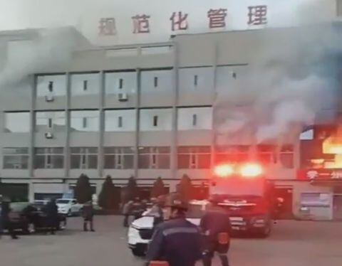 Incendio en provincia China