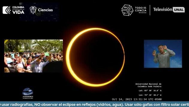 Eclipse solar en Colombia.