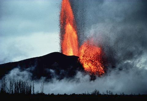 Erupción del volcán Kilauea en Hawái.