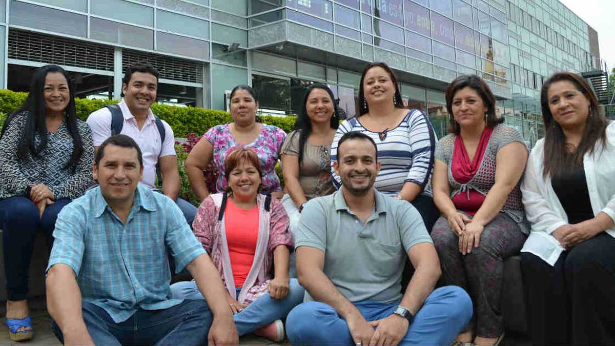 Un grupo de maestros beneficiarios de las becas. Foto: Cortesía Gobernación de Antioquia