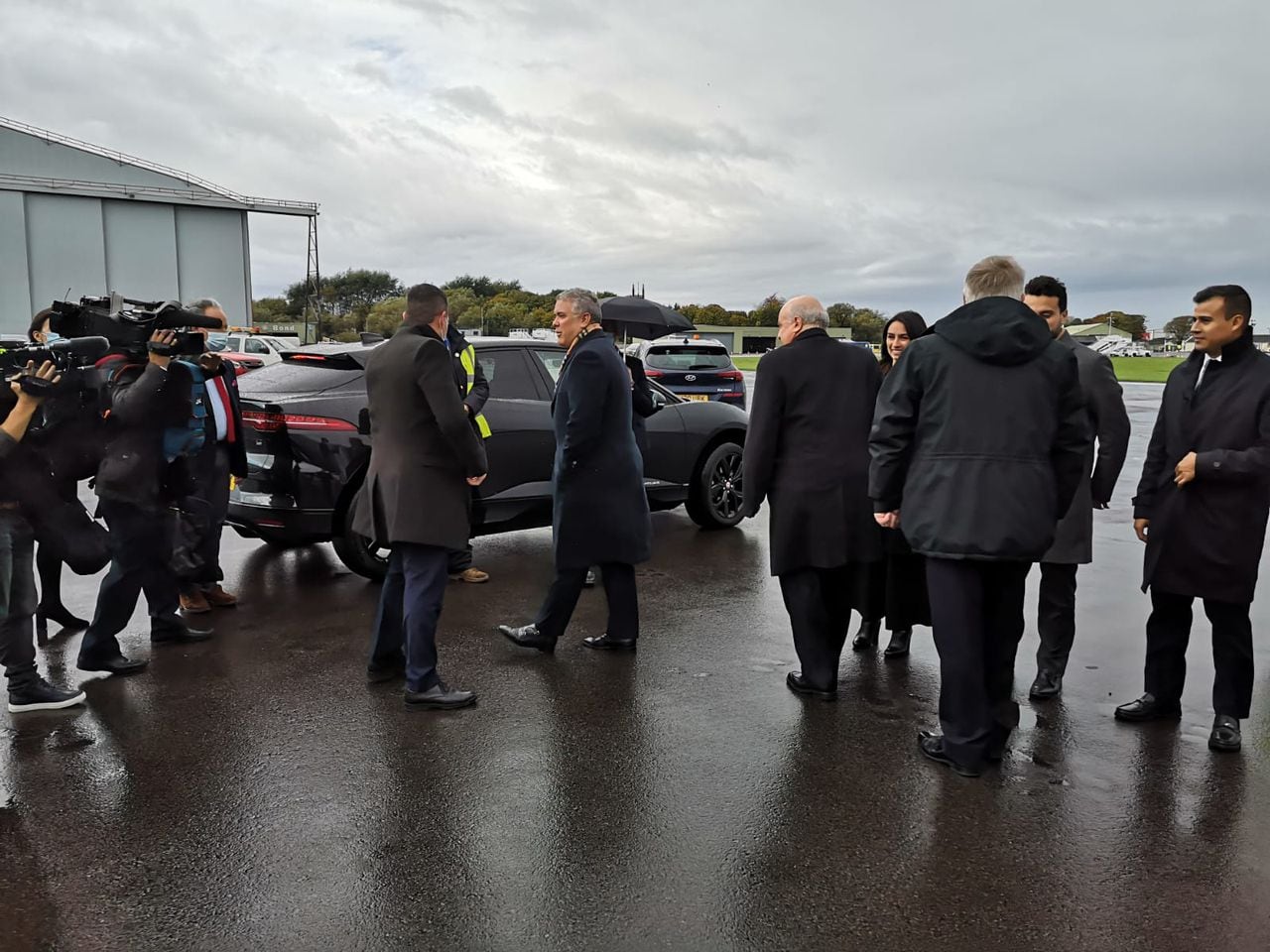 Presidente Duque llega a Glasgow para participar en la COP26. Foto: Foto: Nicolás Méndez, Semana.