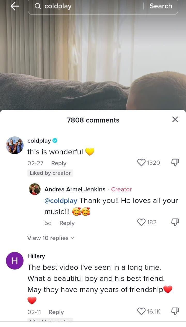La reacción del Coldplay al video del niño que le canta 'A Sky Full of Stars' a su perrita.