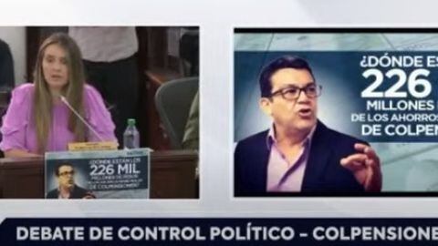 Paloma Valencia en debate de control polítco a Colpensiones