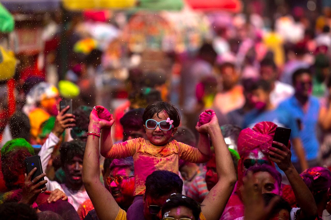 En imágenes : los colores del festival Holi en India