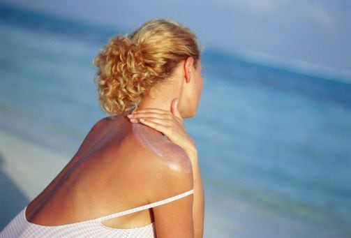 Frozen sunscreen may cause skin problems.