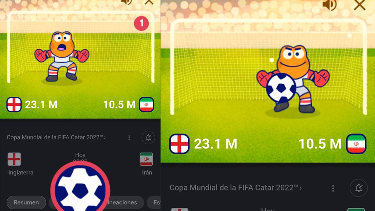 Mini Cup, es un nuevo juego de Google sobre el mundial de Qatar.