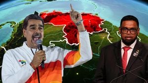  Nicolas Maduro Mohamed Irfaan Ali  Maduro invade Guyana