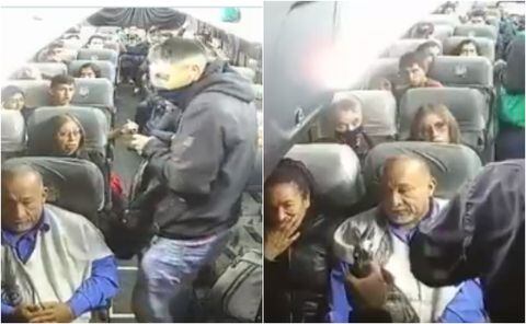 Impactante atraco en Bogotá: ladrones robaron a mas de 20 personas en un bus