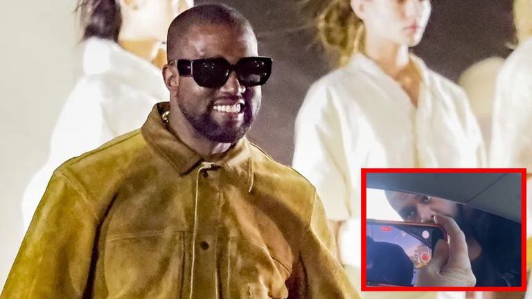Kanye West aventó el celular de una mujer.